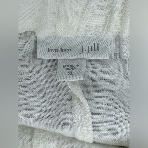 J.Jill Love Linen Pants Size XL White - Picture 7 of 8